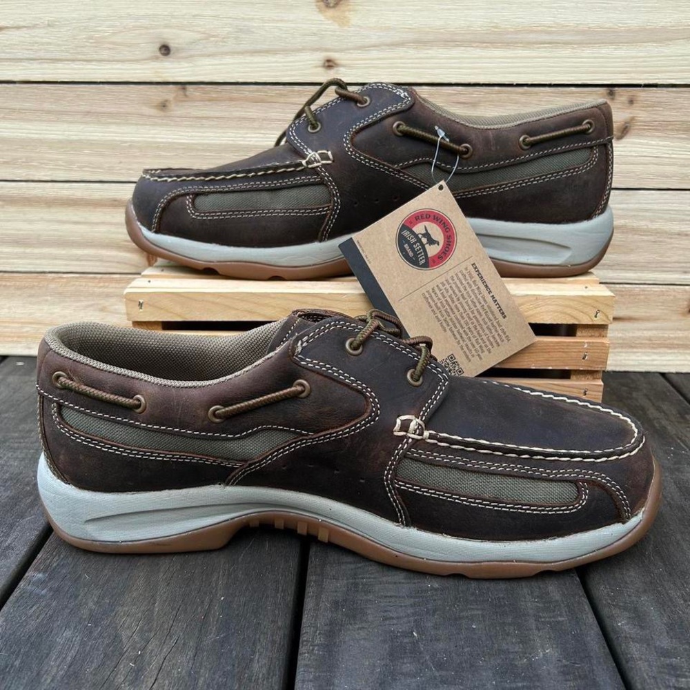 Irish Setter Brown and Gray Boat Shoes